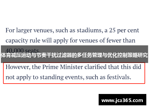体育减压运动与节奏干扰过滤器的多任务管理与优化控制策略研究